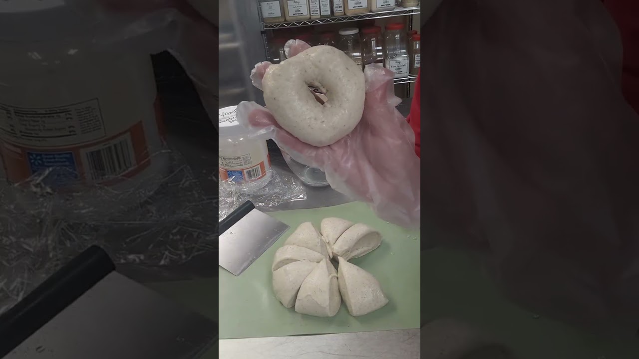 First attempt at sourdough bagels 