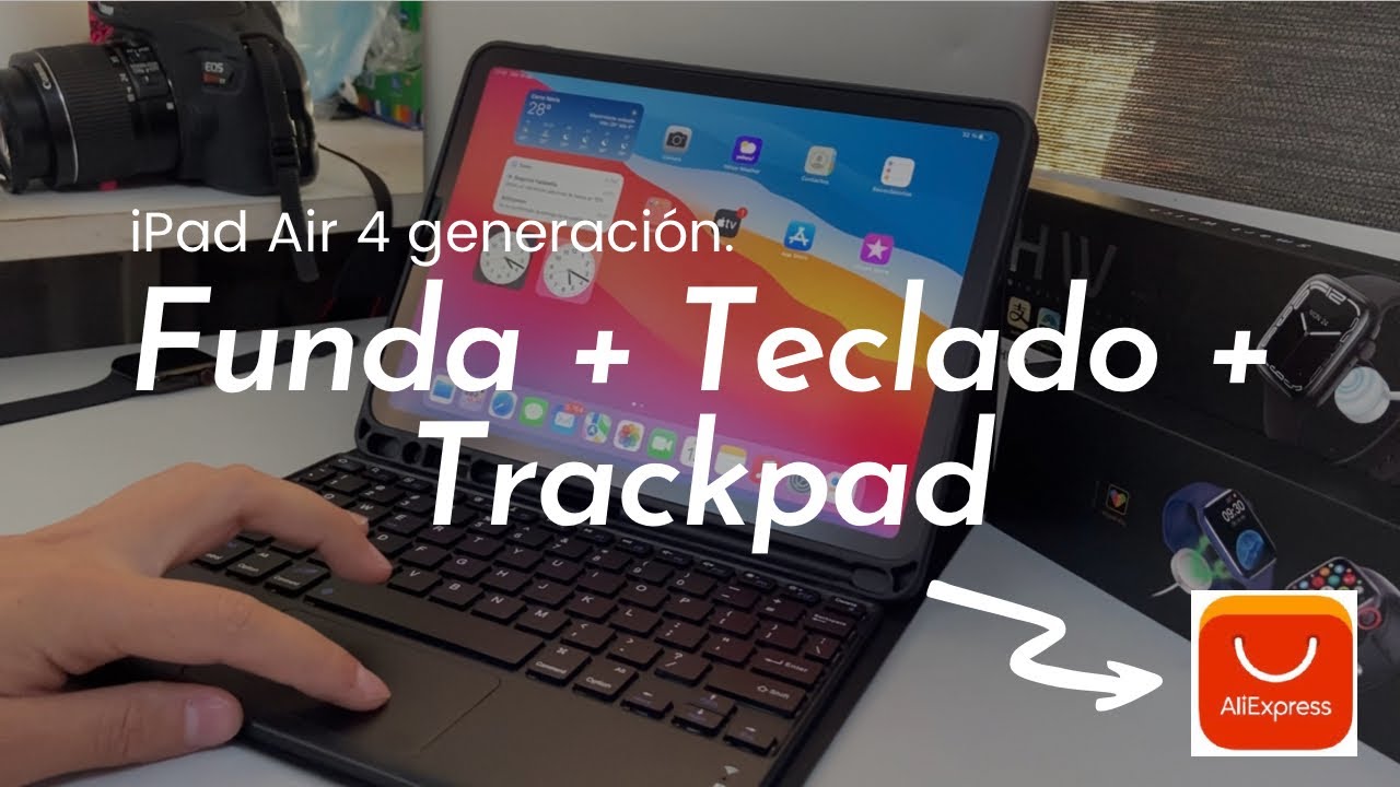 Funda de AliExpress con Teclado y Trackpad para el iPad Air 4 💻