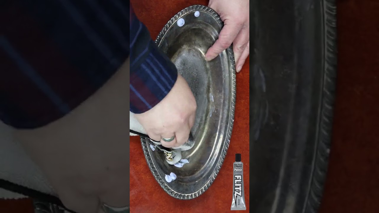 Silver Splendor Revived: Cleaning and Polishing Tarnish from a Classic Silver Platter!