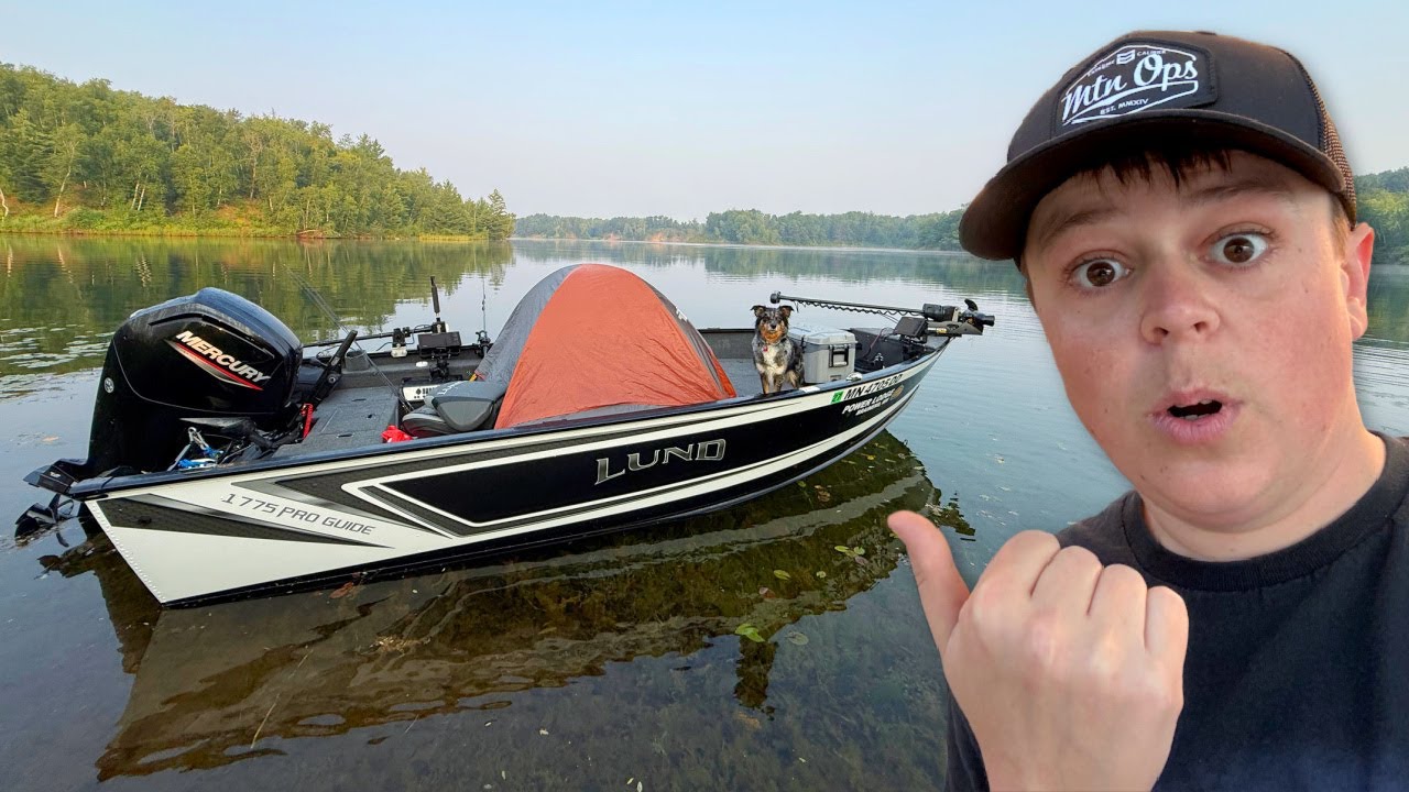 Overnight Camping, Fishing & Cooking In My Boat