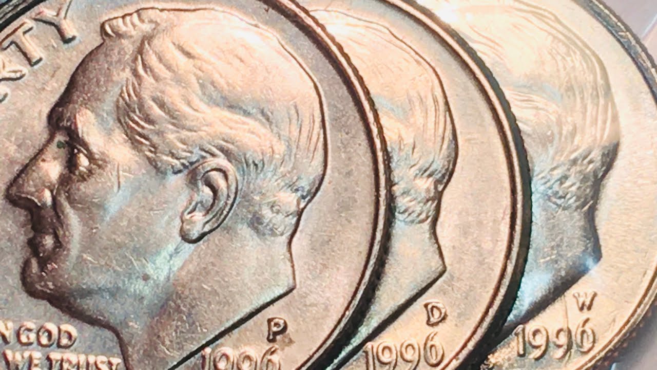 1996 US Dime - Rare Valuable United States Dime Coins Including W P D & S