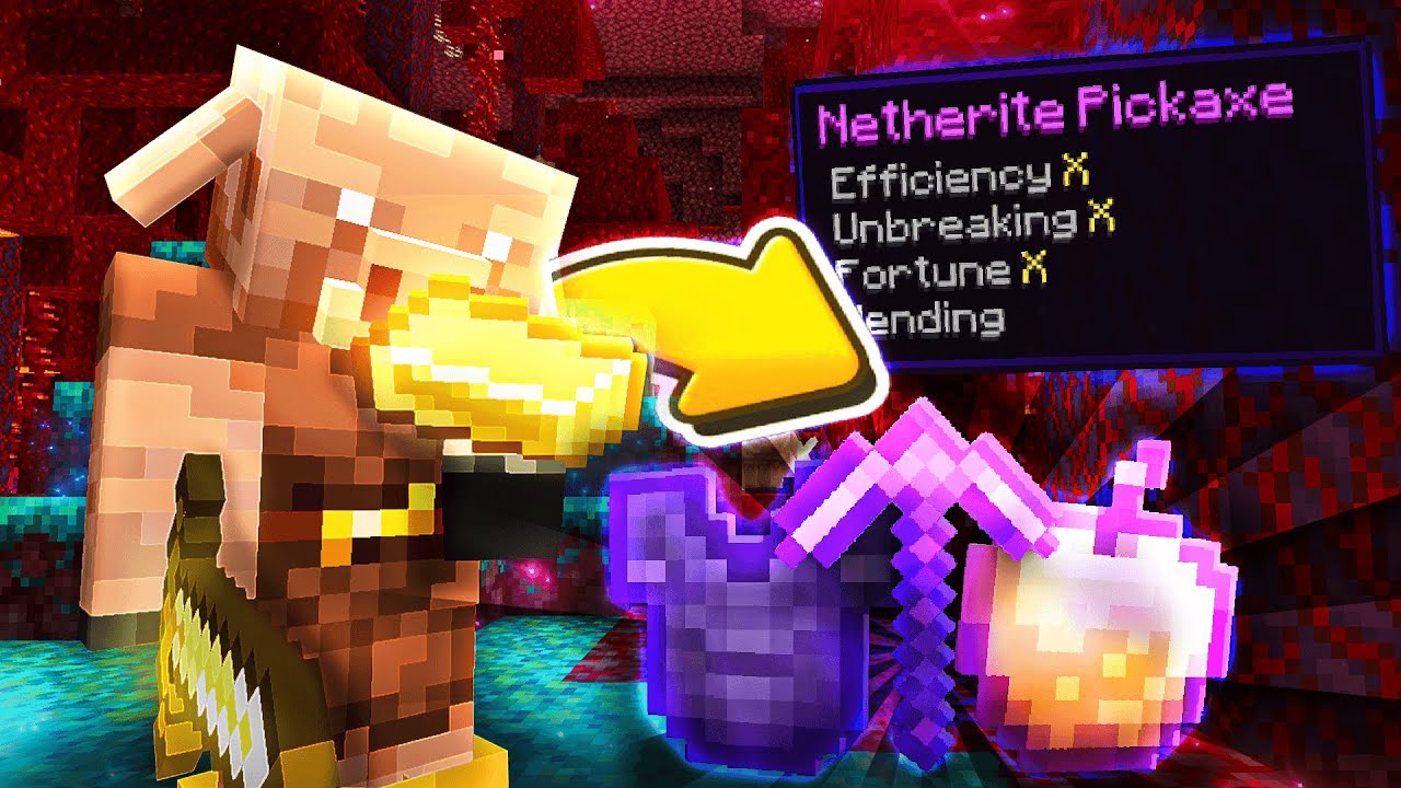 Minecraft, But Piglin Trades are OVER POWERED...