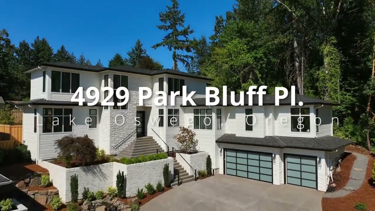 New Contemporary Lake Oswego Home ~ Luxury Living ~ Video of 4929 Park Bluff ~ Lake Oswego homes