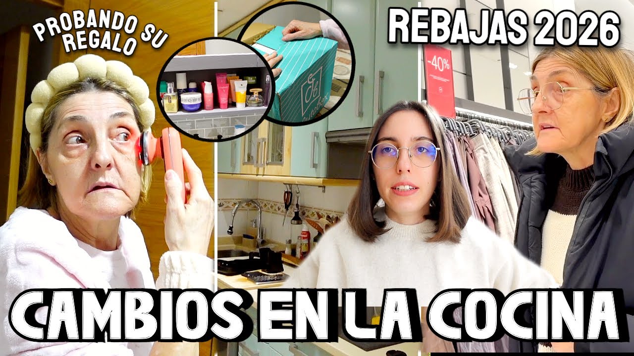 CAMBIOS en la COCINA 👷🏻‍♀️🚧 PROBANDO su REGALO 😍 NO le HAGO CASO😂 DISFRUTABOX 📦❤️ | LorenaAndCia
