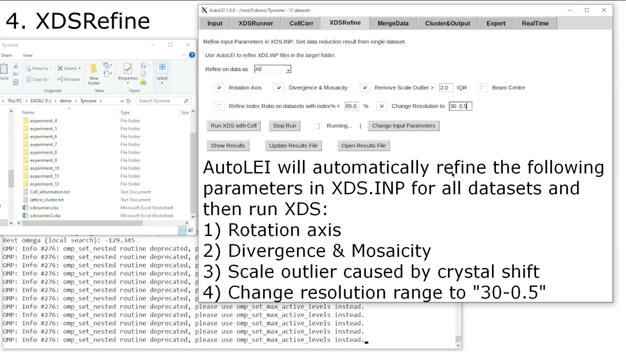 AutoLEI – a pipeline for 3D ED/microED data processing