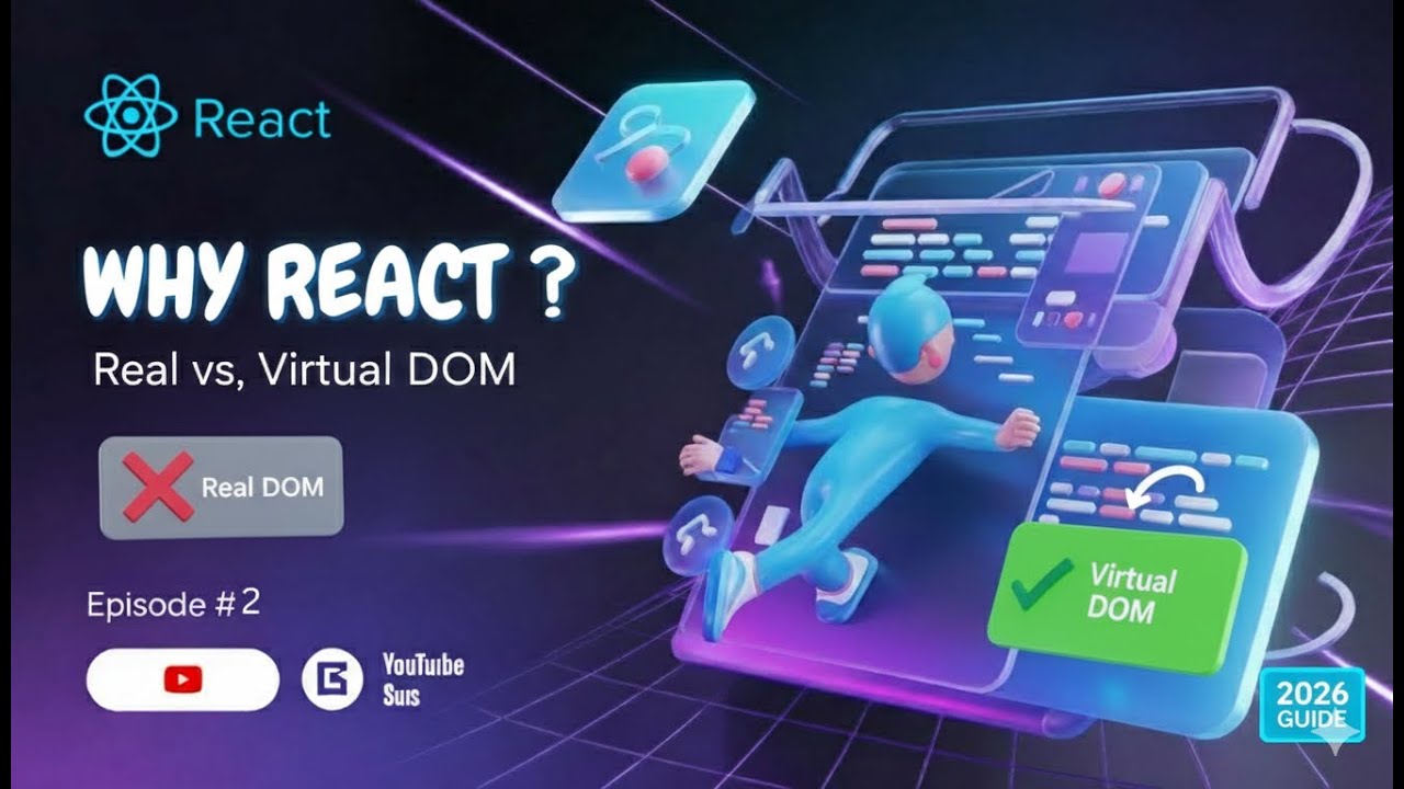 Why 90% of Devs Choose React (Virtual DOM Explained)