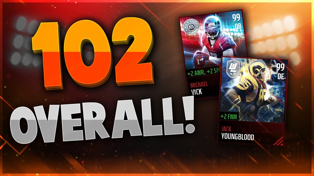 102 OVERALL TEAM! HIGHEST POSSIBLE MADDEN OVERALL! Madden Mobile 17