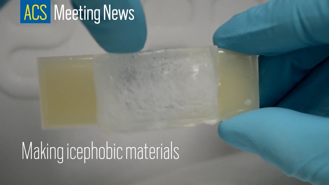 How researchers make ice-shedding polymers &mdash; ACS meeting news
