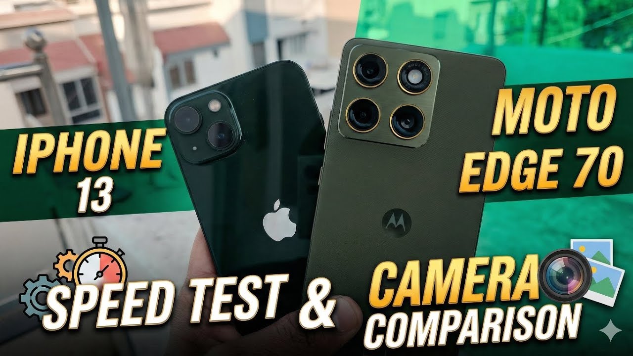 Motorola Moto Edge 70 vs iPhone 13 – Speed Test & Performance Comparison!