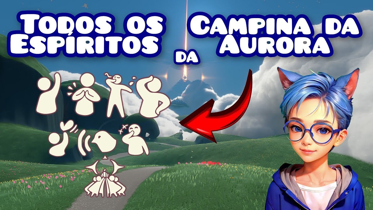 Todos os Espíritos da Campina da Aurora no (Sky Filhos da Luz) encontre a localização de todos eles!