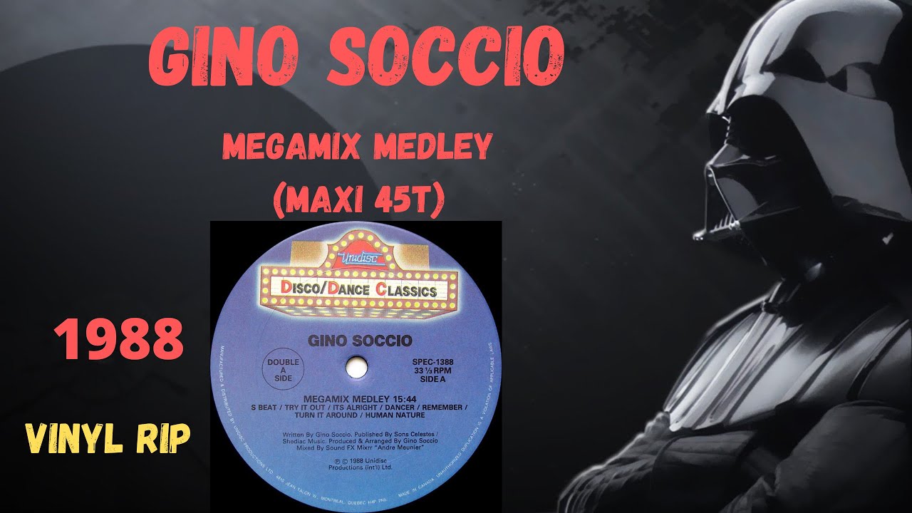 Gino Soccio - Megamix Medley (1988) (Maxi 45T)
