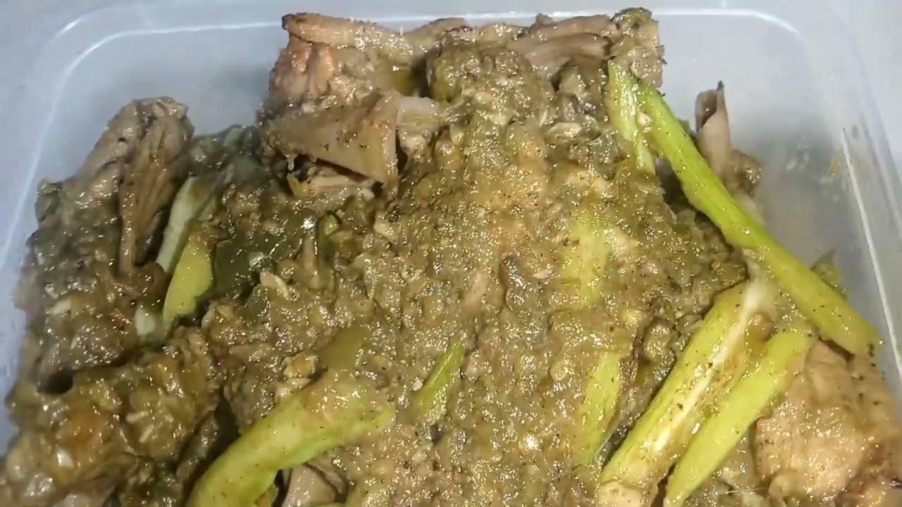 Gulai bebek cabe ijo alias itiak lado Mudo