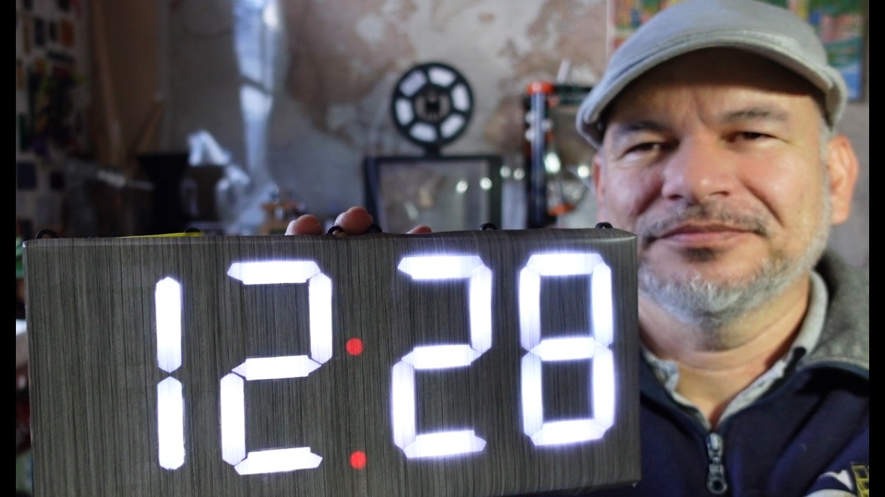 ✅ Reloj digital grande decorativo