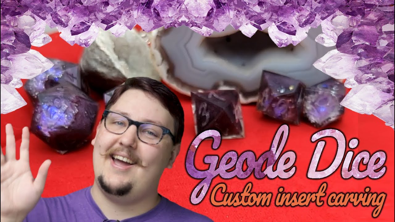 DIY: Geode Dice - Carving Custom inserts