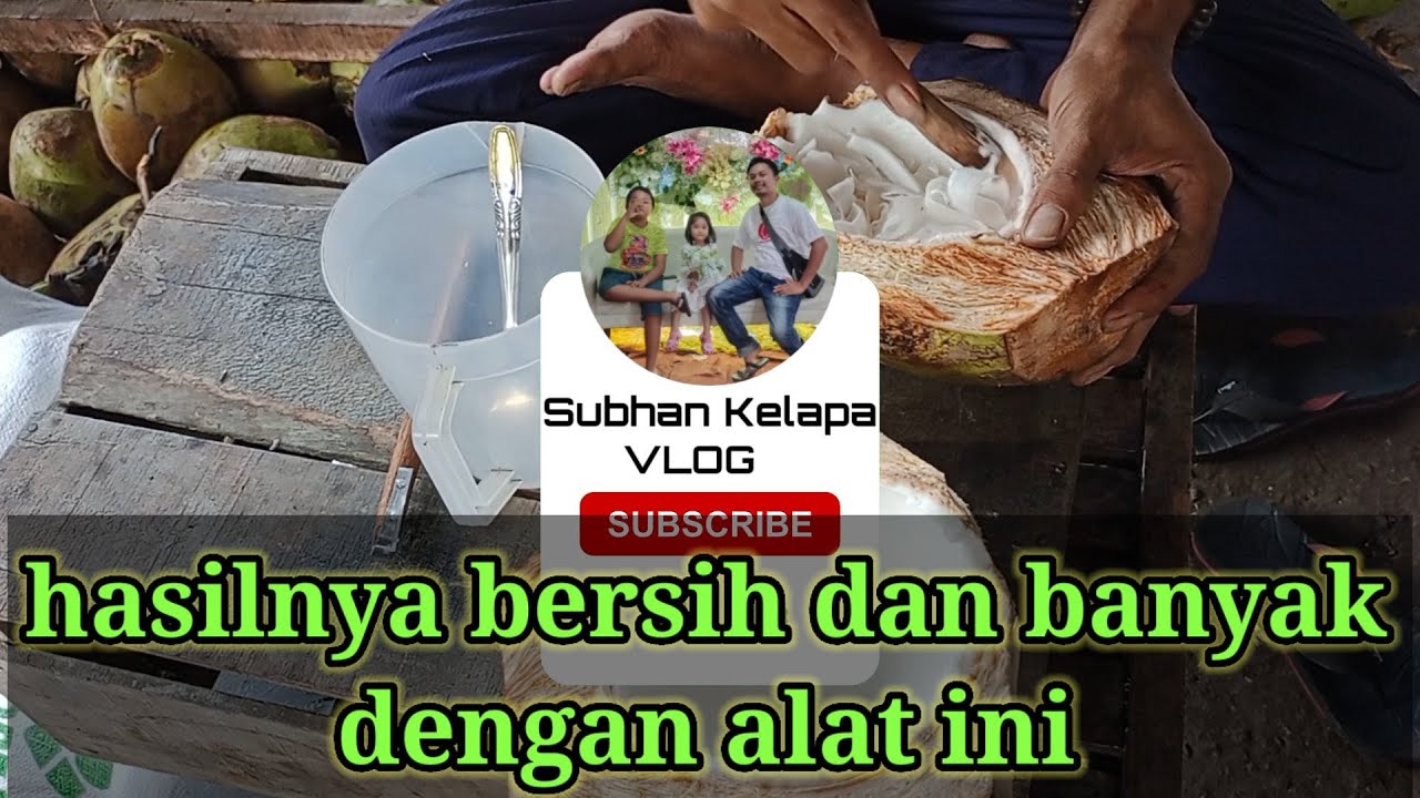 cara membuat kerokan kelapa muda || how to make young coconut scraps || serutan kelapa muda