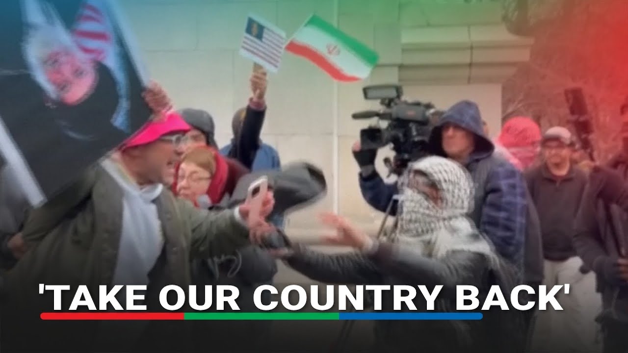 Protesters clash in New York during memorial for Iran's Khamenei | ABS-CBN News