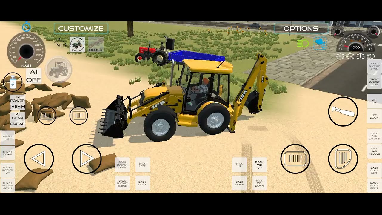 Drive JCB and Uploading Stone🪨🚜 From Dumper Truck in Game 