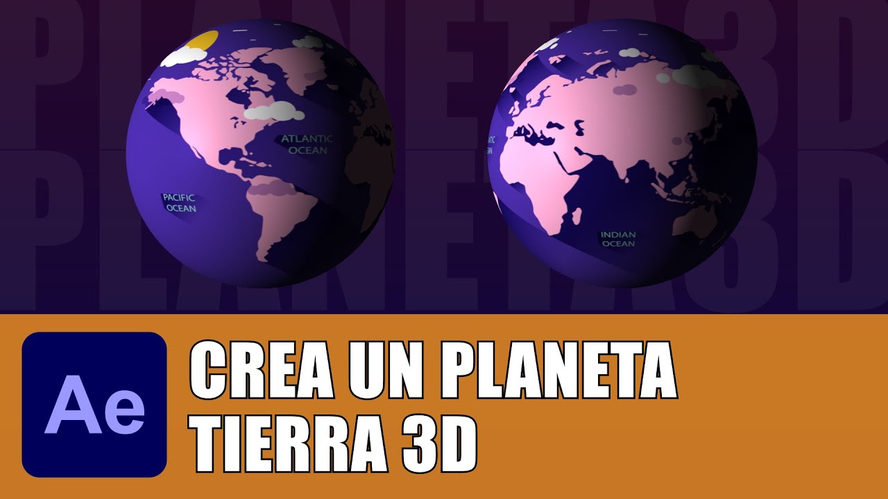Crea un PLANETA TIERRA 3D en After Effects