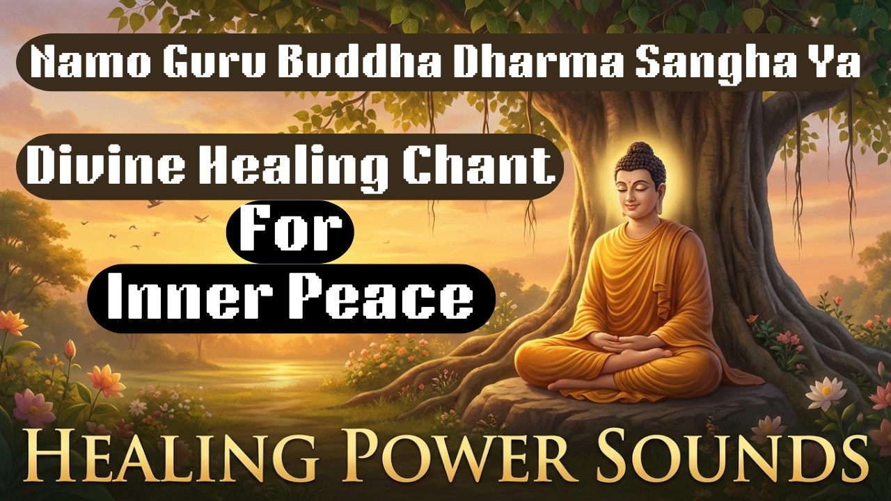 Namo Guru Buddha Dharma Sangha Ya | Divine Healing Chant for Inner Peace |Powerful Buddhist Chanting
