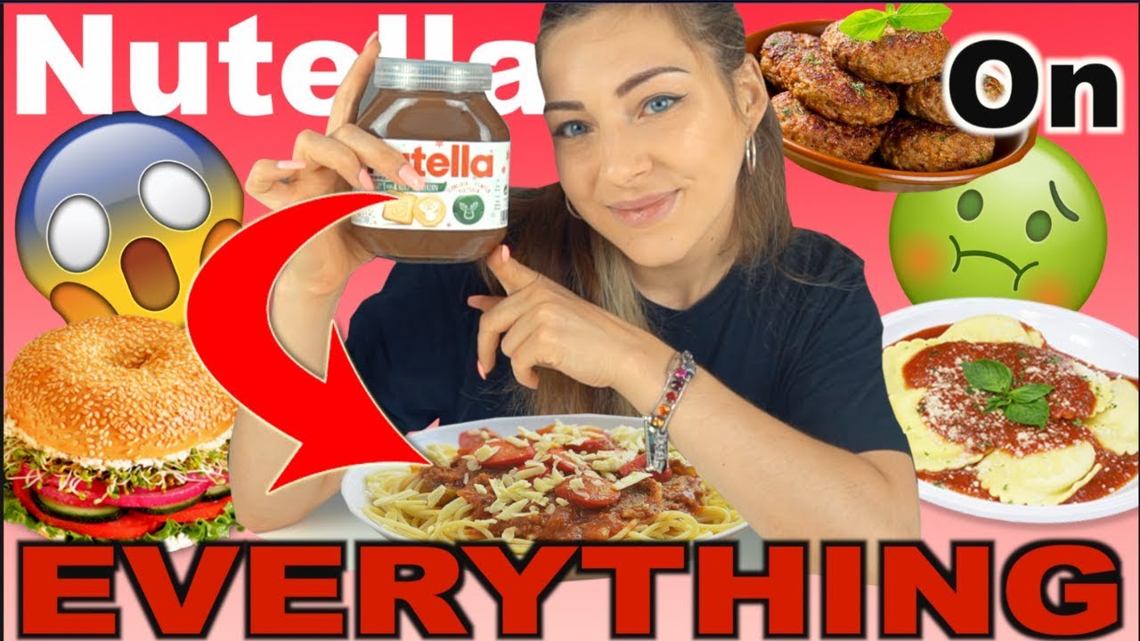 I Tried to EAT EVERYTHING WITH NUTELLA for 24 HRS | Surprised!