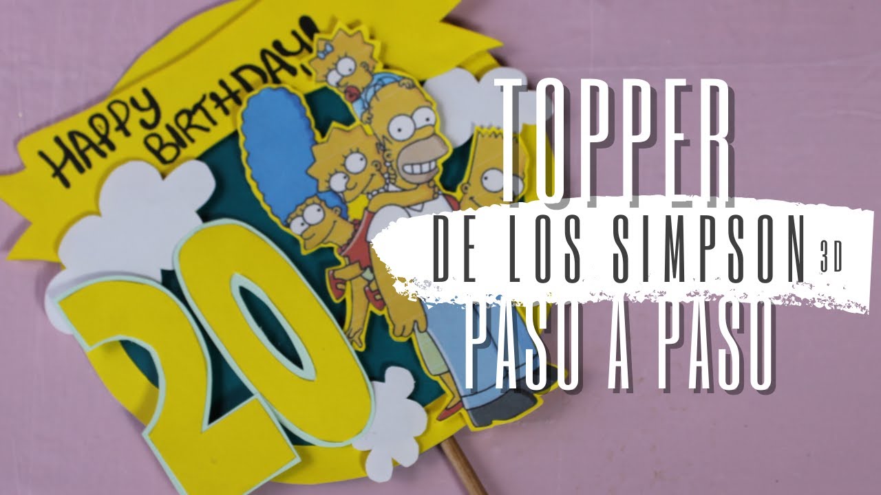 ✨ Cake Topper de los Simpson/ hazlo tu mismo / DIY 😊