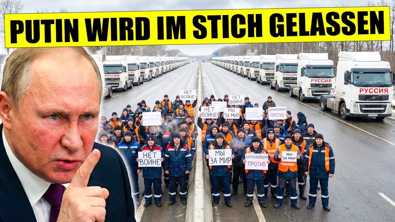 Moskau am Rand des Chaos – 100.000 Lastwagen legen Russlands Produktion lahm
