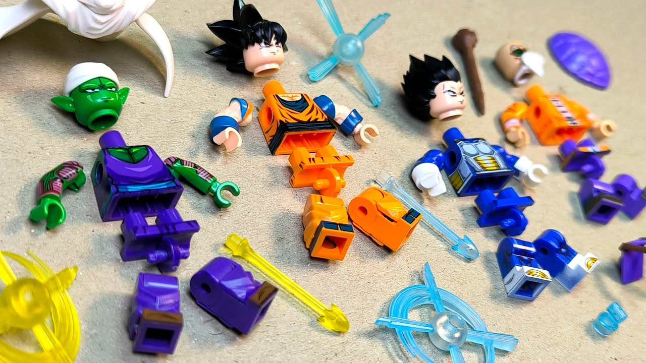 lego dragon ball Z | goku | piccolo | Vegeta | minifigures lego unofficial