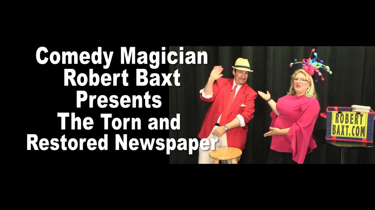 Torn and Restored Newspaper with Robert Baxt