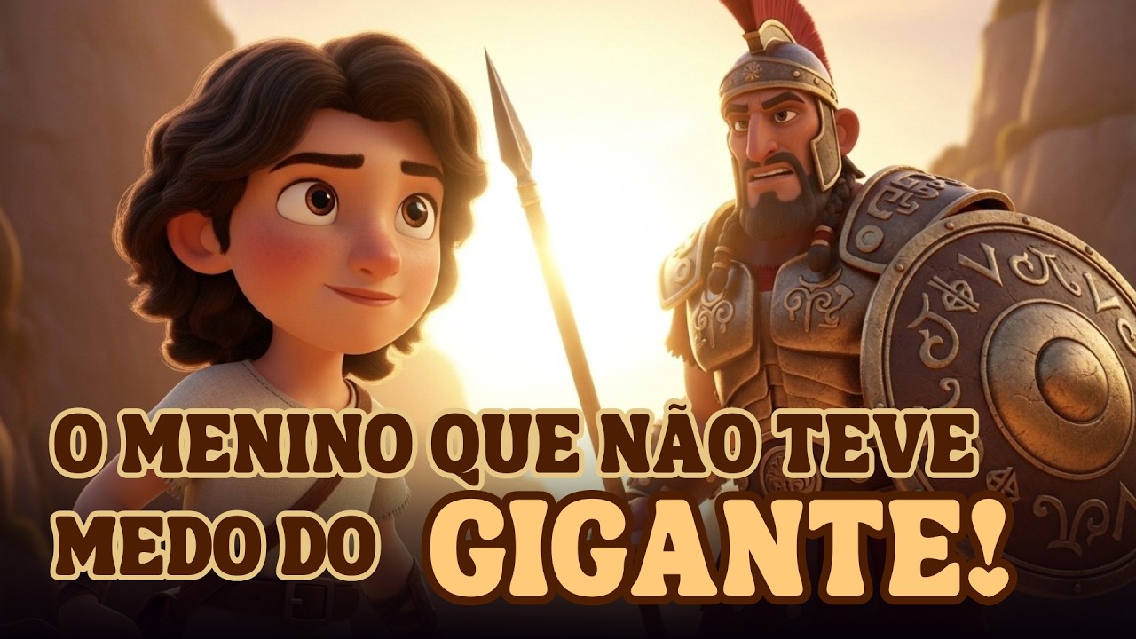 🎵 DAVI E O GIGANTE | Música Infantil Cristã Sobre Coragem e Fé