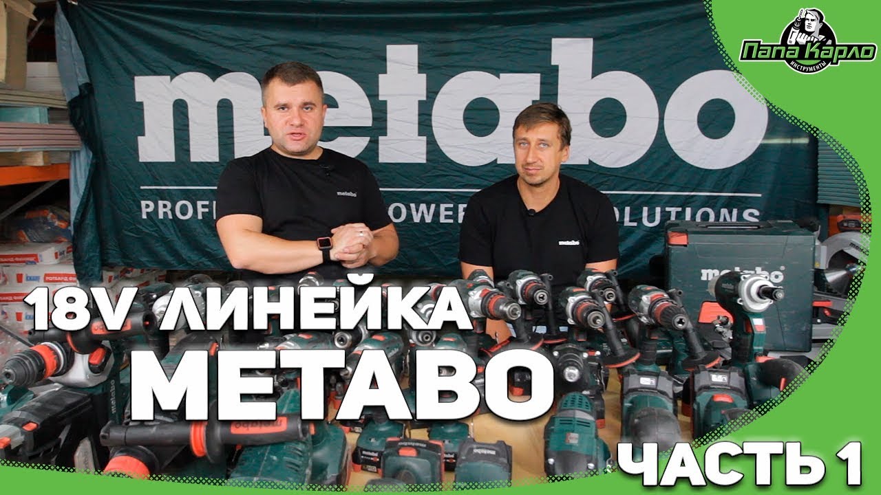 .Презентация 18ти вольтовая линейка от Metabo. Часть 1 Метабо у Папы..