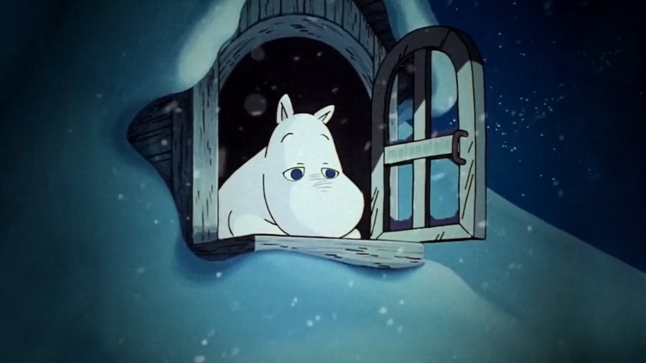 Lonely Snowy Night on the Moomin Window - ＮＯＳＴＡＬＧＩＡ