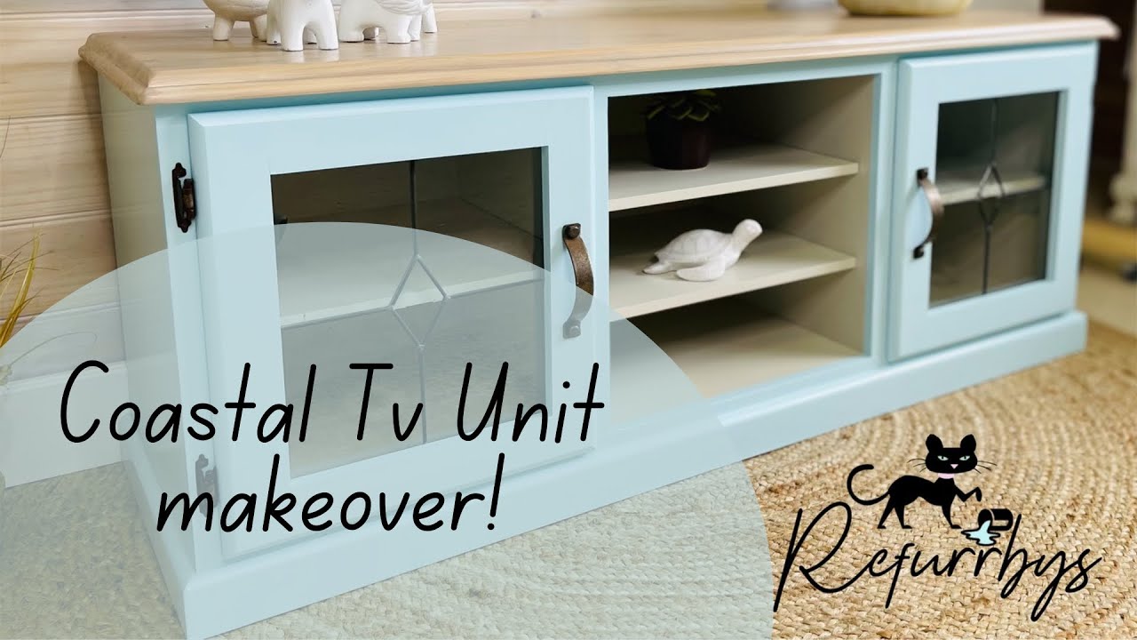 Coastal furniture makeover | furniture flip | mineral paint | Pureco