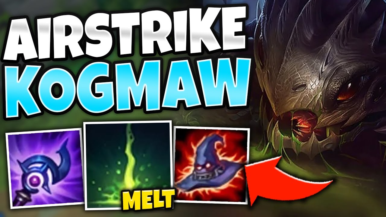 THE LONGEST POKE IN THE GAME! SKY BOMBER KOG'MAW MID IS CRAZY! - League of Legends