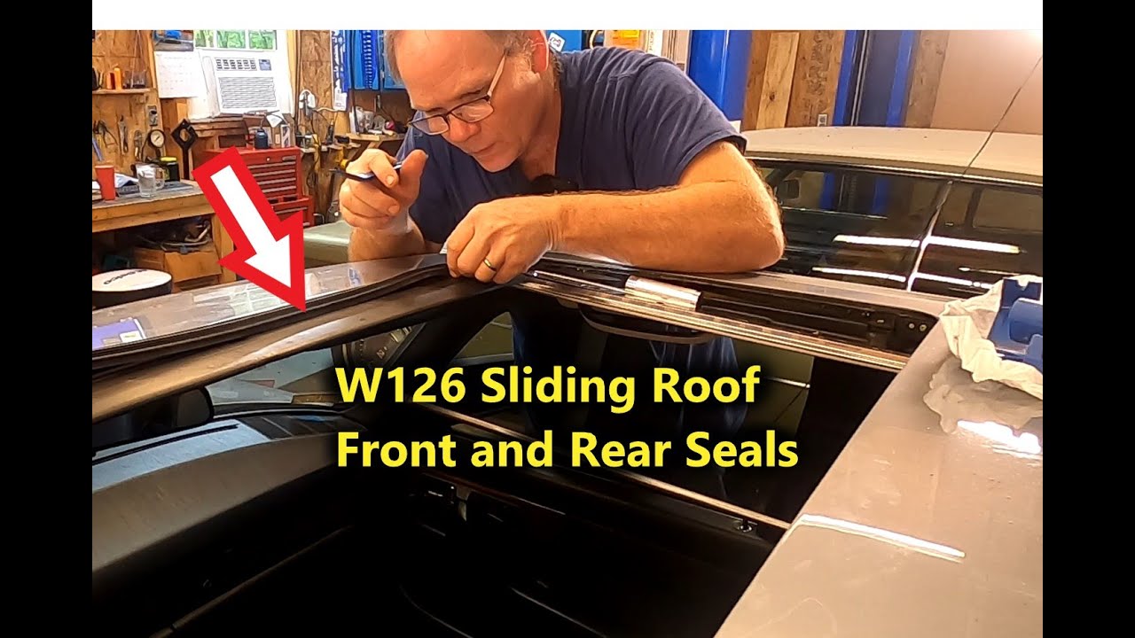 W126 Mercedes Sliding Roof Repair and Maintenance Part 5-A - Front and Rear Seal Installation