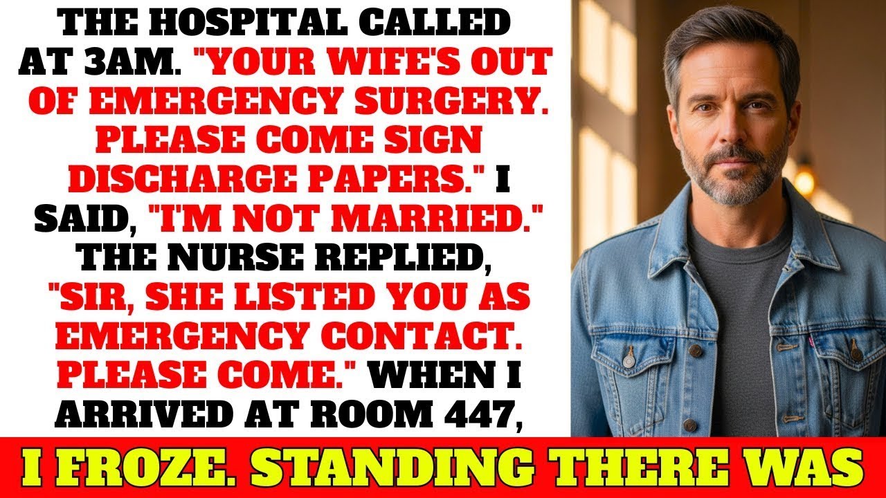 The hospital called about my wife's surgery... but I've never been married.