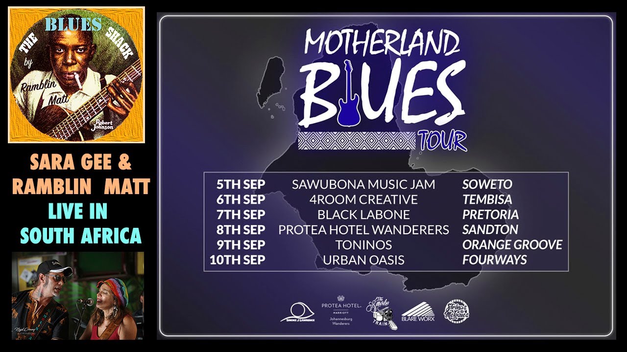 SARA GEE & RAMBLIN MATT: LIVE IN JOHANNESBURG, SOUTH AFRICA. MOTHERLAND BLUES FEST, SEPT 2023.