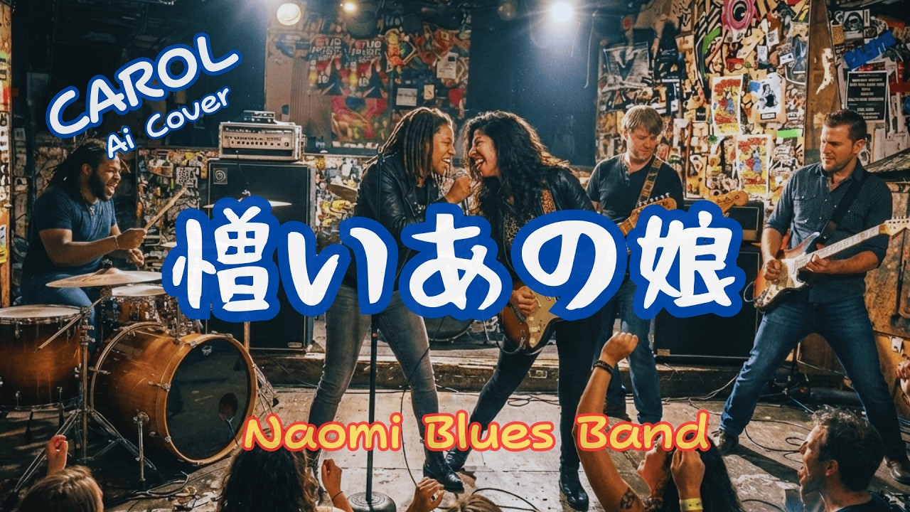 キャロル「憎いあの娘」AIバンド(Cover）Japan's greatest rock ‘n’ roll band “CAROL” Naomi Blues Band cover#rocknroll