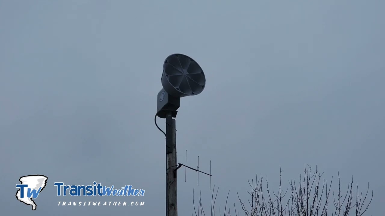 Rockton, IL. ASC T-128 Tornado Siren Test (march 4 2025 10am)