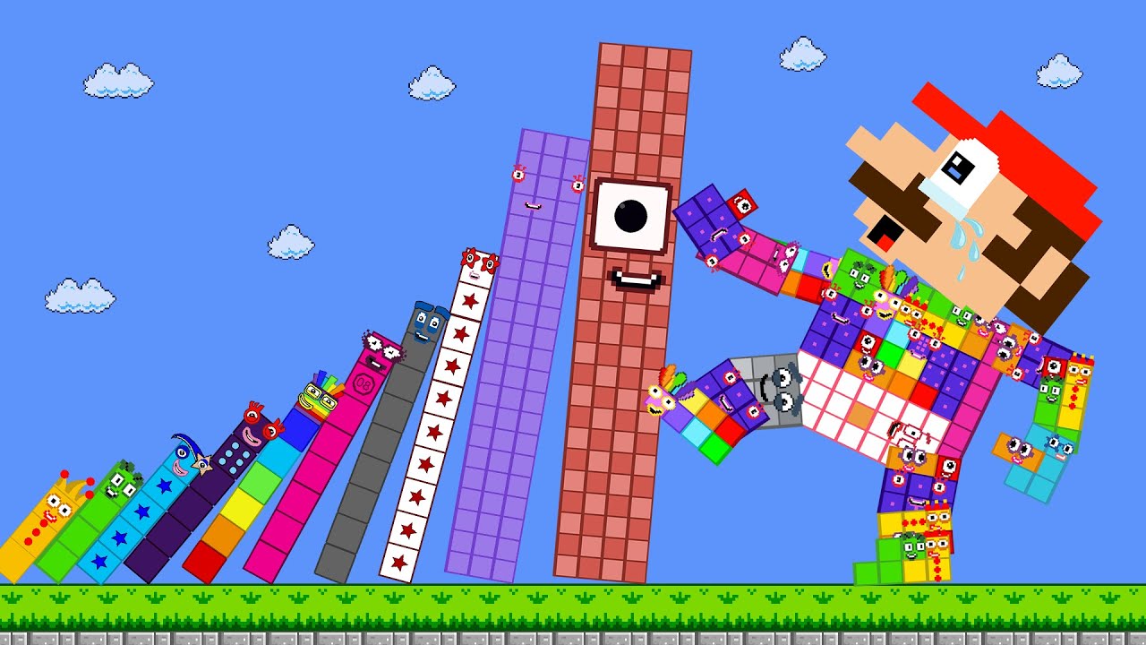 Mario Block vs the Biggest and Tallest Number 1 to 1,000,000,000 | SAD STORY