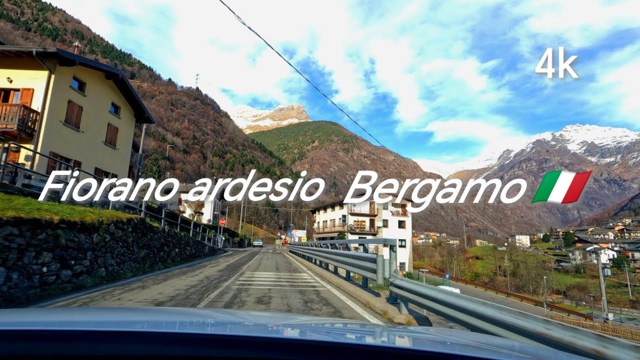 Scenic Drive Fiorano - Ardesio Italy 🇮🇹🚘⛰️4k