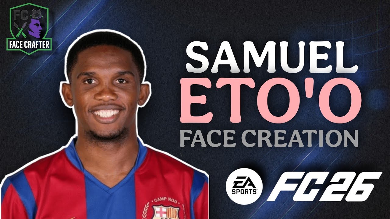 How To Make Samuel Eto'o in EA FC 26 | Eto'o Pro Clubs Face Creation Tutorial FC 26