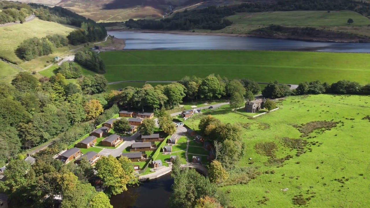 Drone footage of Greenfield Oldham