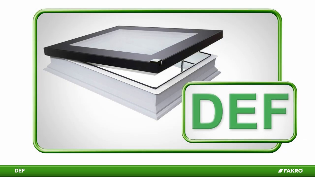 FAKRO flat roof window DEF