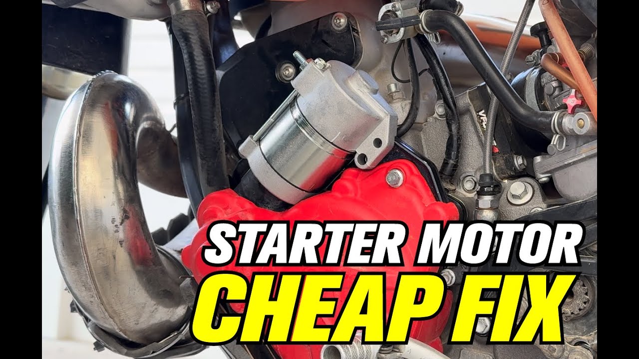 How to replace the starter motor on RIEJU MR300 (Legacy GasGas) cheap and easy fix