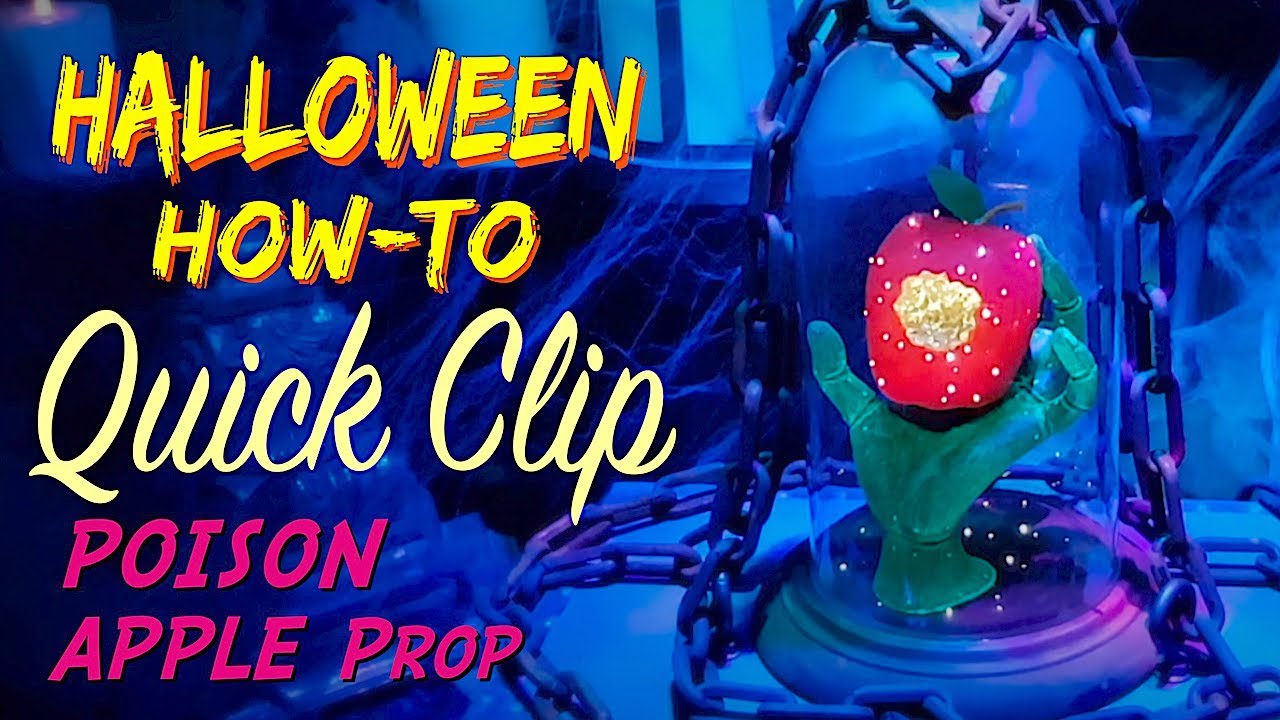 Quick Look at Our Animated DIY Poison Apple HALLOWEEN Prop