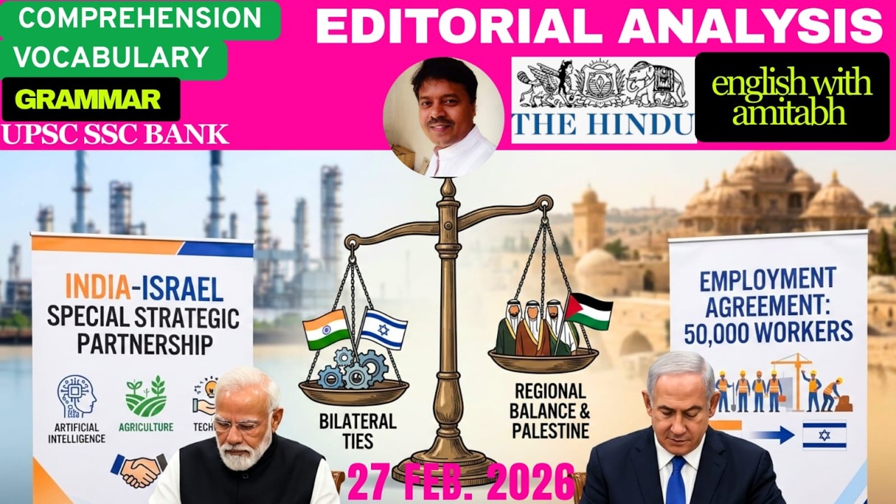 India-Israel Relations & West Asia Challenges | The Hindu Editorial Analysis