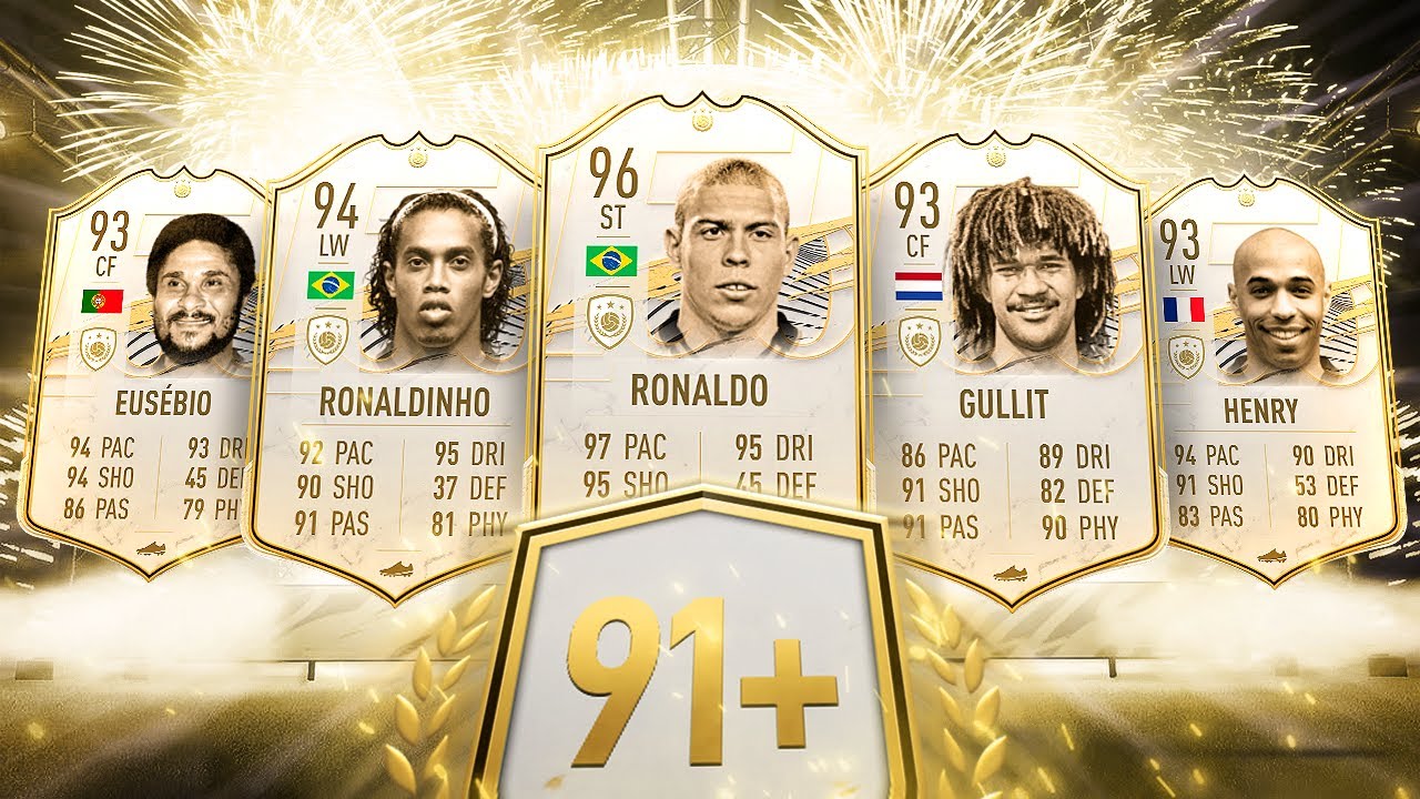 What do you get from 25 Guaranteed 91+ Prime Icon Packs?