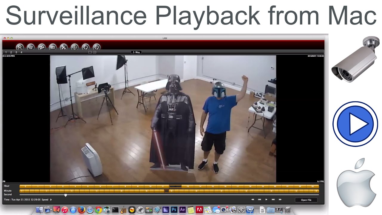 Mac CCTV DVR Software Recorded Video Surveillance Playback & Export