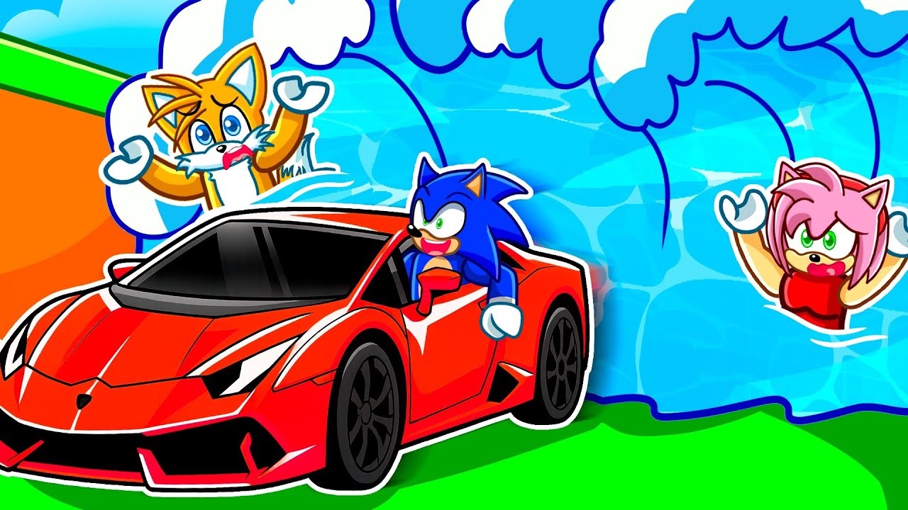 Escapa del TSUNAMI para Conseguir AUTOS de LUJO en Roblox!