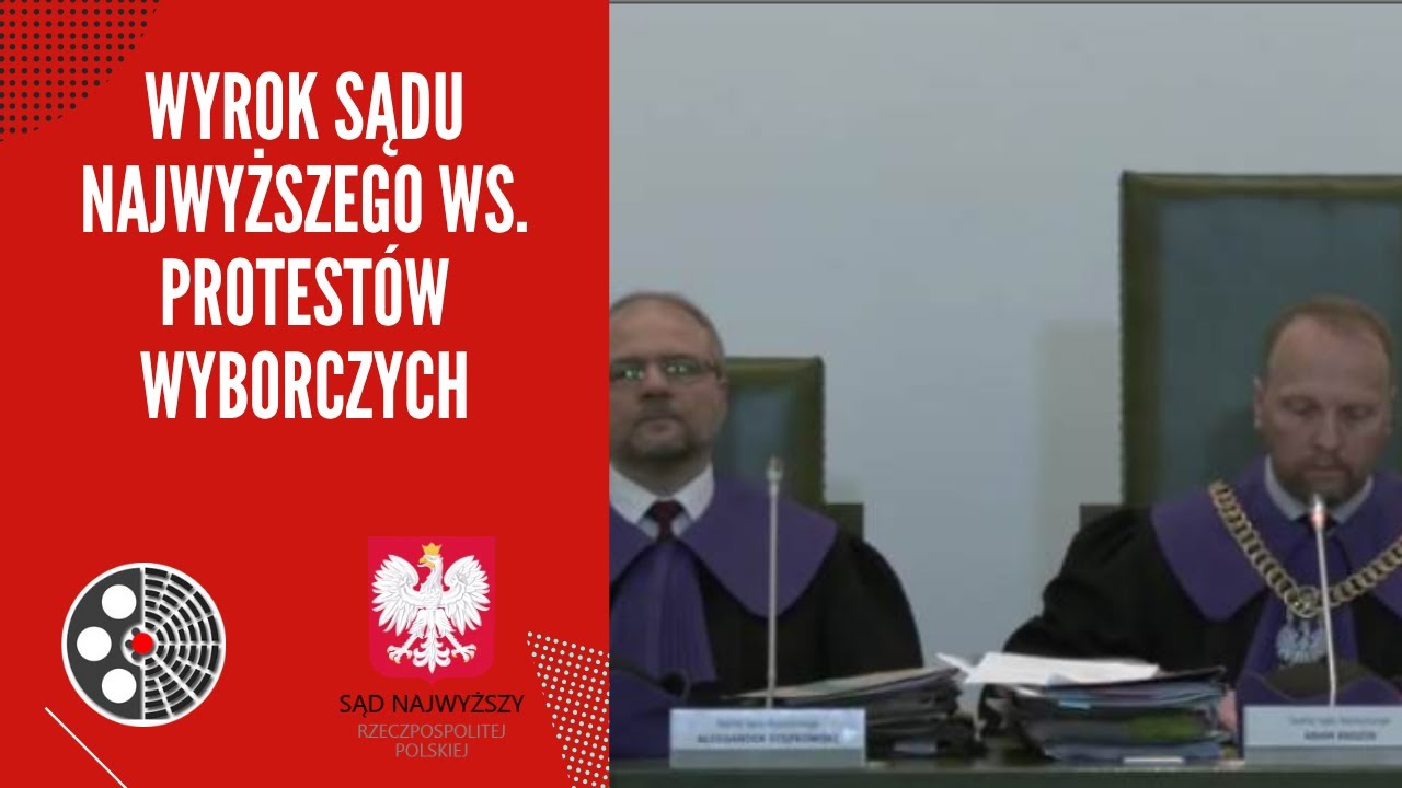 [SN]: Wyrok Sądu Najwyższego ws. protestów wyborczych